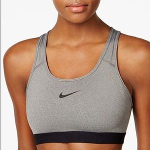 NIKE Classic Padded Sports Bra | Carbon Heather S
